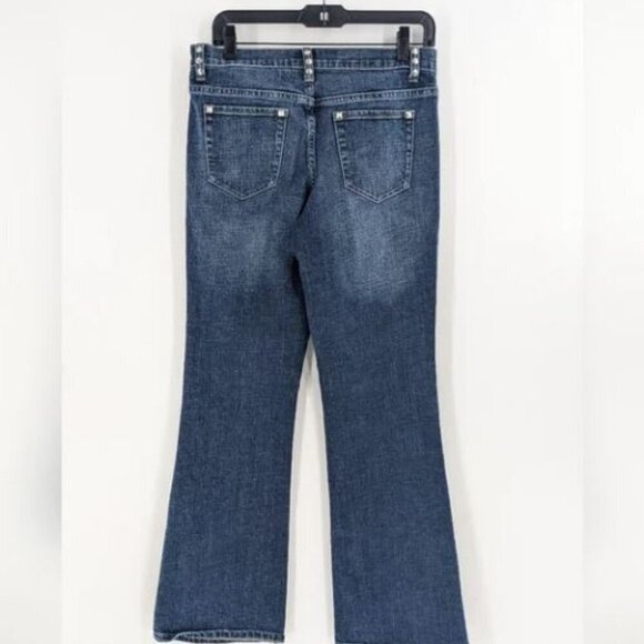 Cache Jeans Size 8 Mid Rise Y2K Studded Flare - Picture 4 of 4